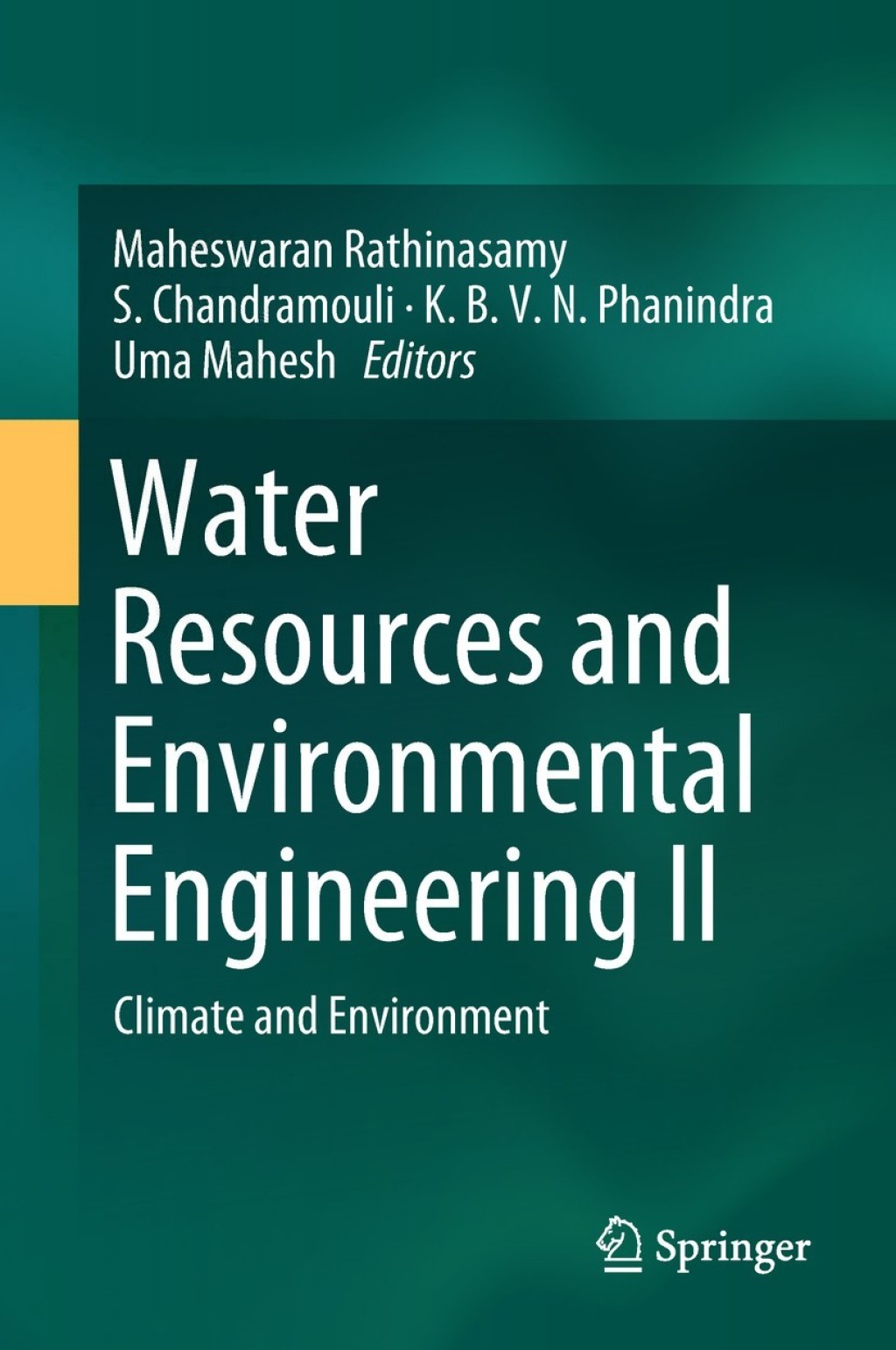 Water Resources and Environmental Engineering II Climate and Environment 