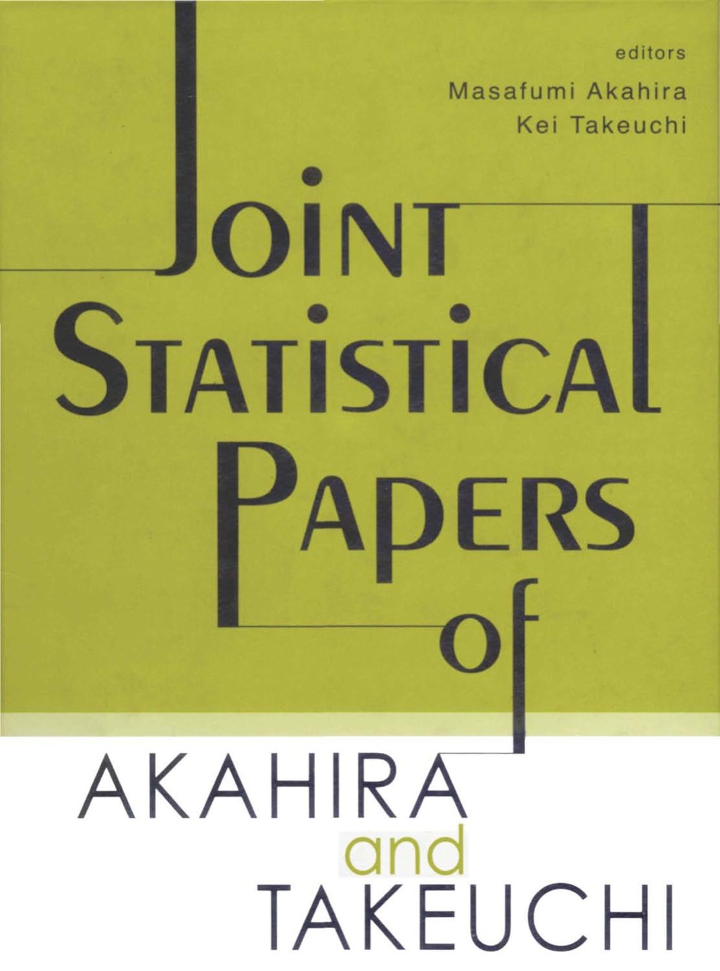 JOINT STATISTICAL PAPERS OF AKAHIRA &... 
