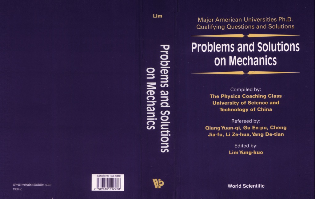 Problems and Solutions on Mechanics 