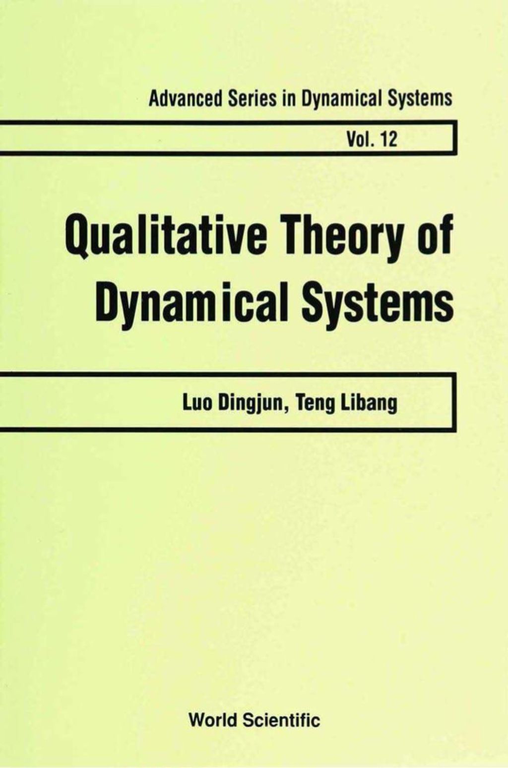 QUALITATIVE THEORY OF DYNAMICAL... (V12) 
