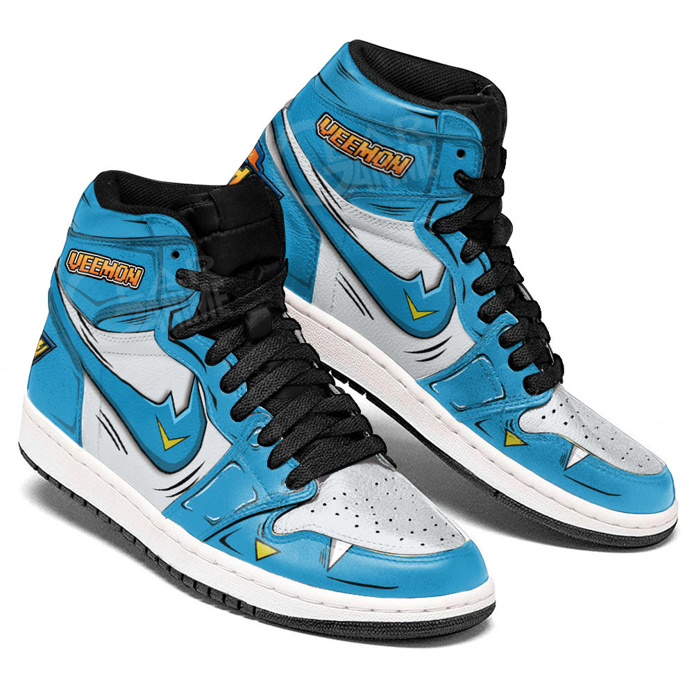 Veemon Skill JD1s Sneakers Digimon Anime Shoes For Fans, Air Jordan Hightop