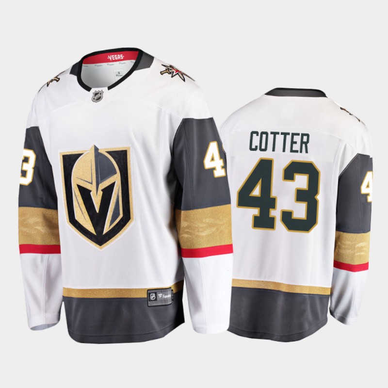 Vegas Golden Knights #43 Paul Cotter White Away Jersey