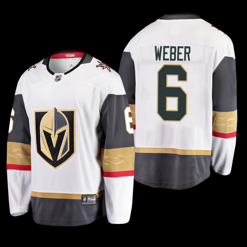 Vegas Golden Knights #6 Shea Weber White 2022 Away Breakaway Player Jersey