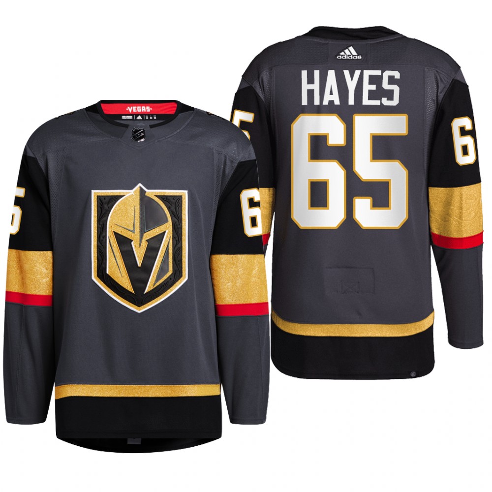 Vegas Golden Knights 2022 Alternate Jersey Zack Hayes Black #65 Primegreen Pro Uniform