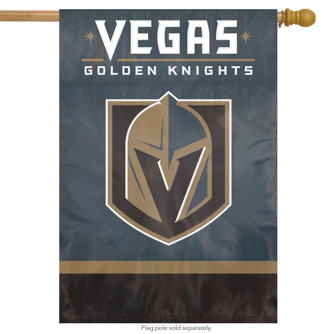 Vegas Golden Knights Applique Embroidered Garden Flag, House Flag
