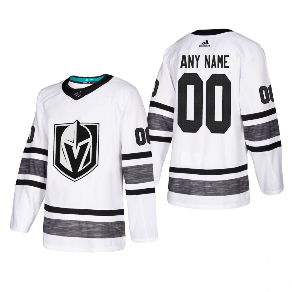 Vegas Golden Knights Custom #00 2019 NHL All-Star Parley White Jersey Mens