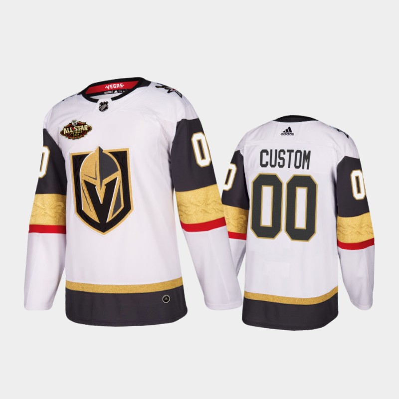Vegas Golden Knights Custom #00 2022 All-Star White Away Jersey