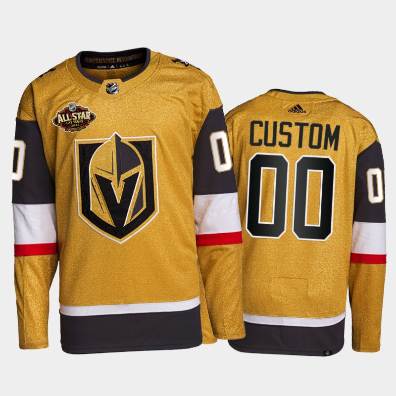 Vegas Golden Knights Custom 2022 All-Star Jersey Gold Primegreen Uniform