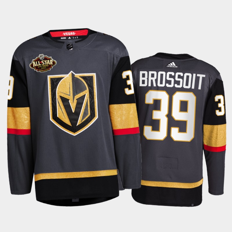 Vegas Golden Knights Laurent Brossoit 2022 All-Star Jersey Black Alternate Primegreen Uniform