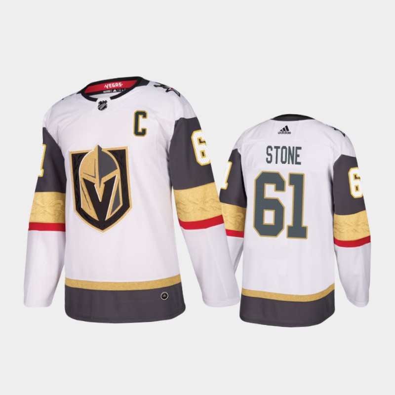 Vegas Golden Knights Mark Stone #61 White 2020-21 2021 Captain Jersey