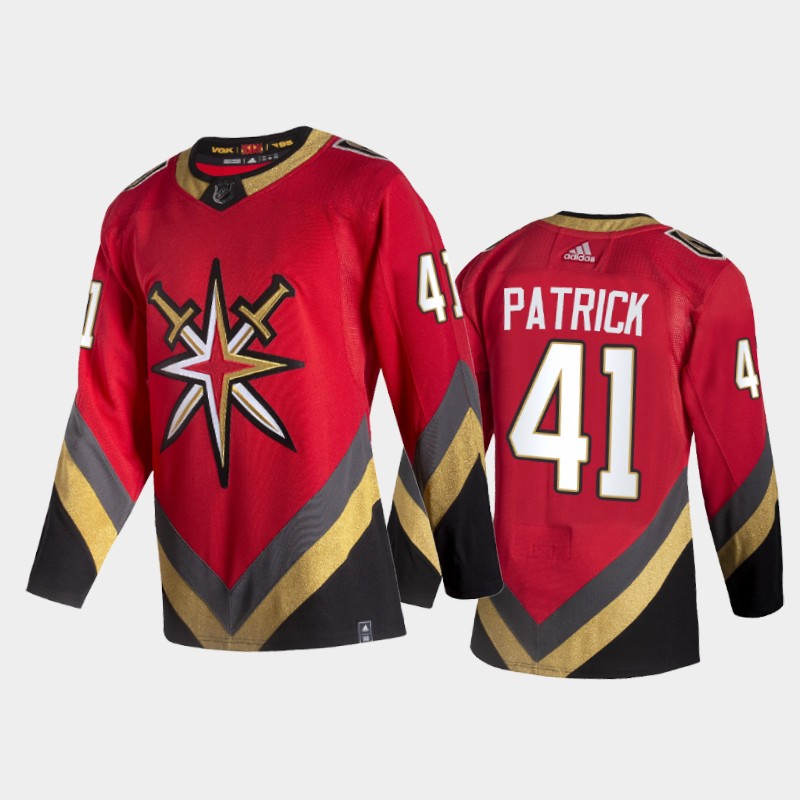 Vegas Golden Knights Nolan Patrick #41 2021 Reverse Retro Red Special Edition Jersey