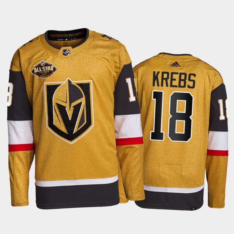 Vegas Golden Knights Peyton Krebs 2022 All-Star Jersey Gold Primegreen Uniform