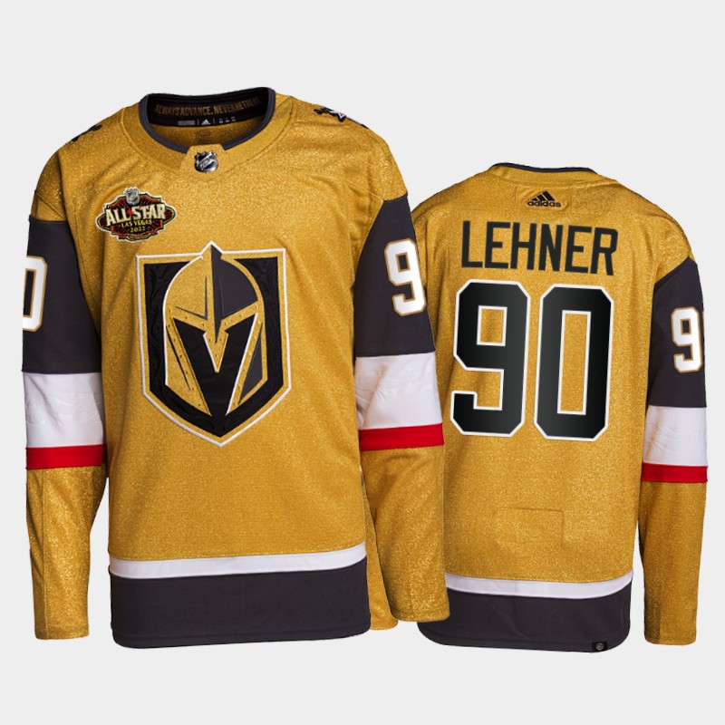 Vegas Golden Knights Robin Lehner 2022 All-Star Jersey Gold Primegreen Uniform