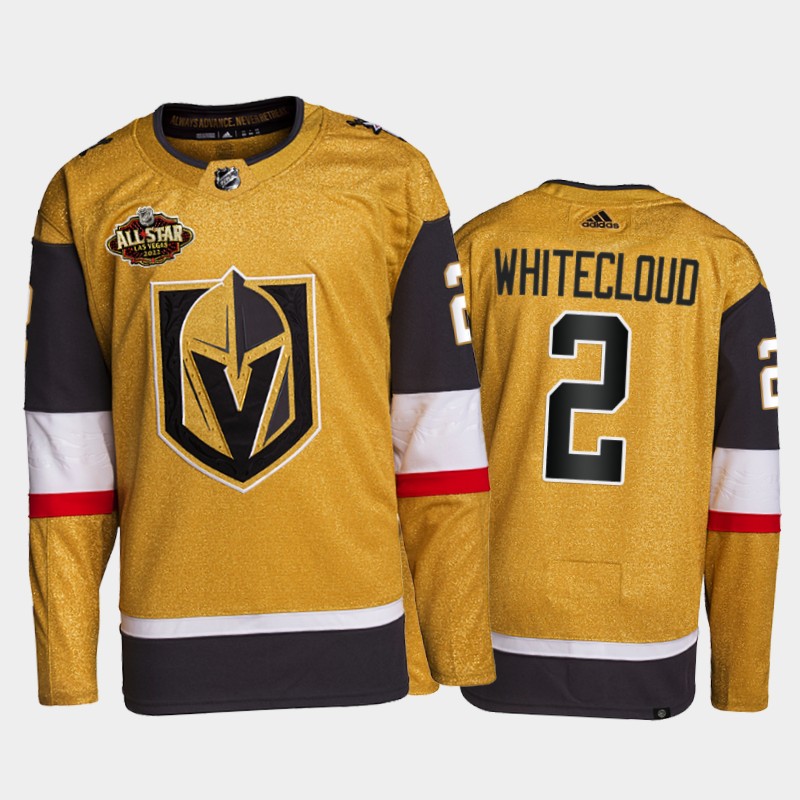 Vegas Golden Knights Zach Whitecloud 2022 All-Star Jersey Gold Primegreen Uniform