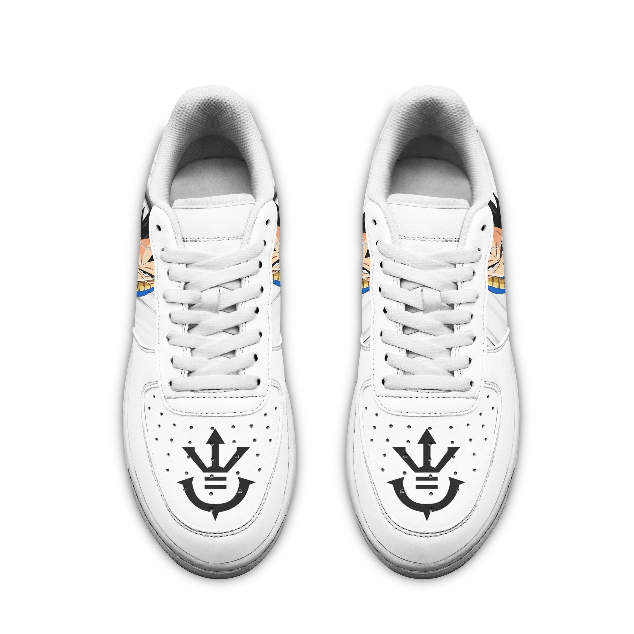 Vegeta Air Sneakers Custom Anime Dragon Ball Shoes Simple Style