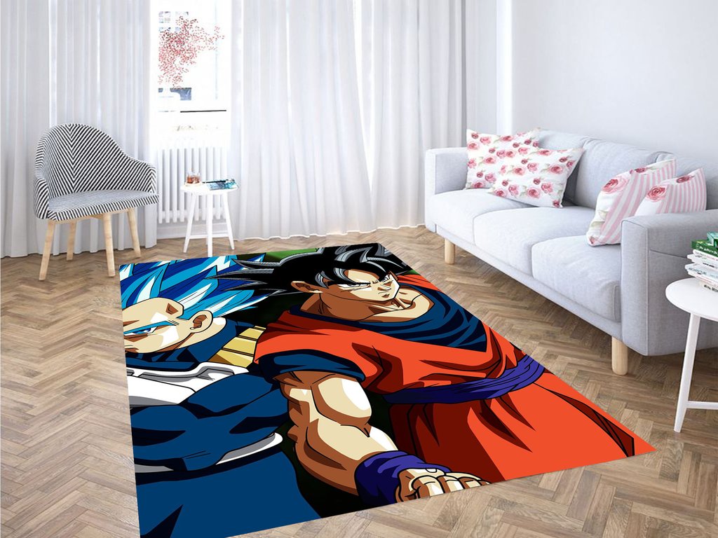 Vegeta And Goku Living Room Modern Carpet Rectangle Rug