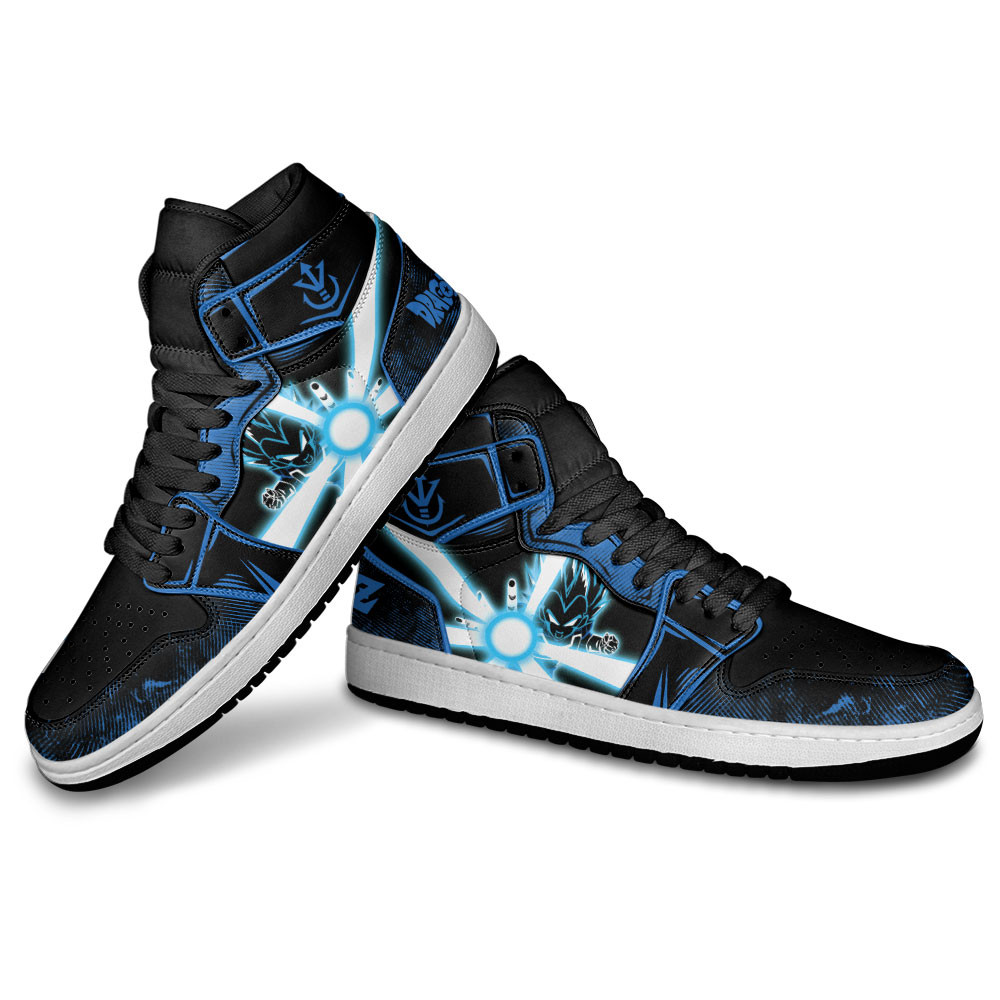 Vegeta Blue JD1s Sneakers Dragon Ball Anime Shoes, Air Jordan Hightop