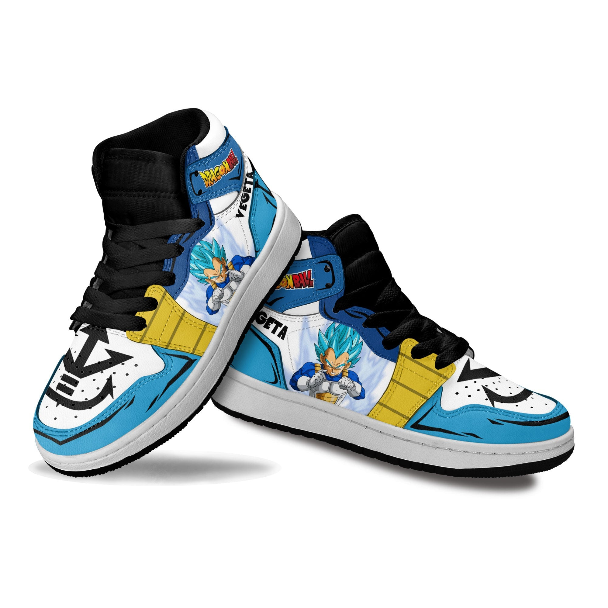 Vegeta Blue Kids Sneakers Custom Anime Dragon Ball Shoes For Kids