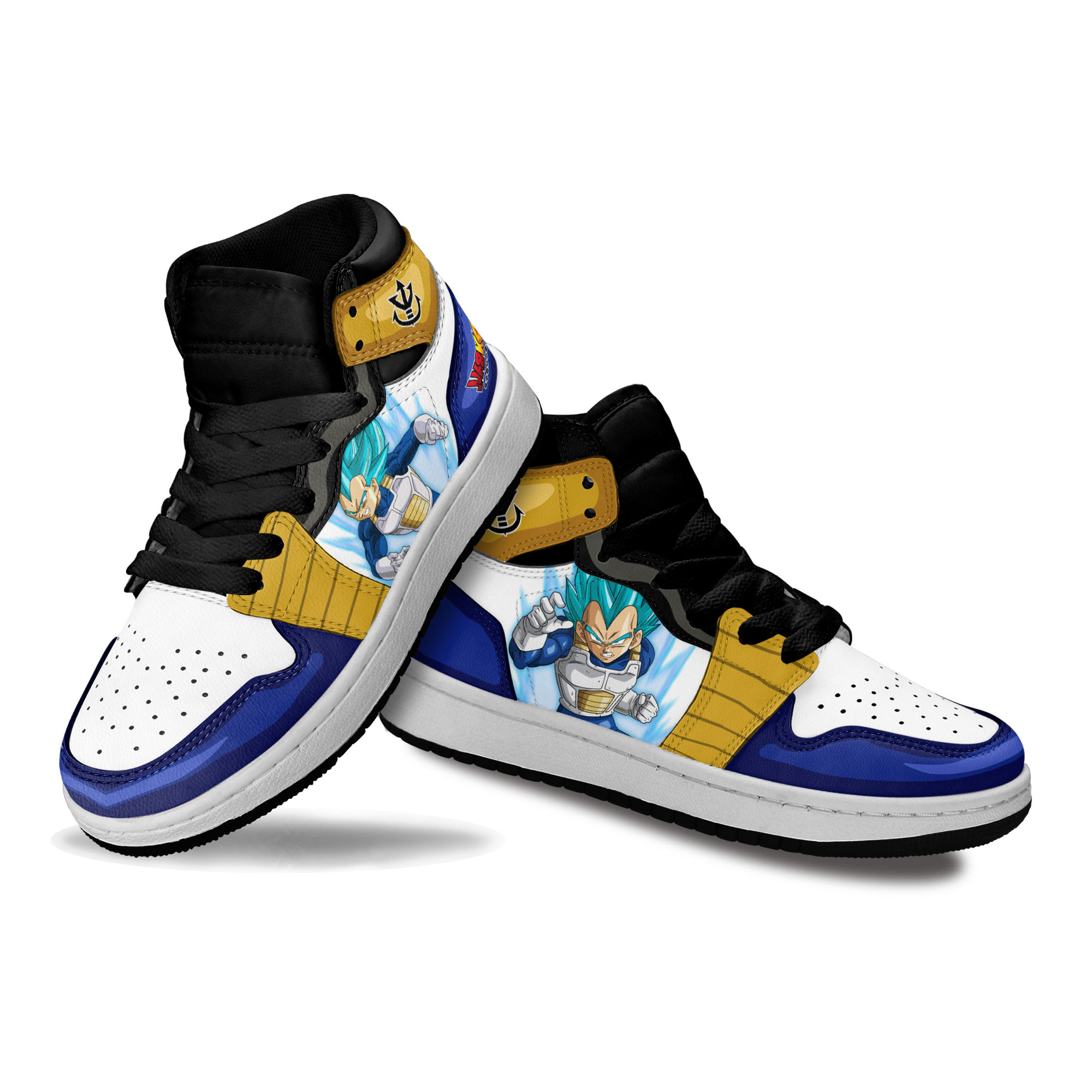 Vegeta Blue Kids Sneakers Custom Dragon Ball Anime Shoes For Kids