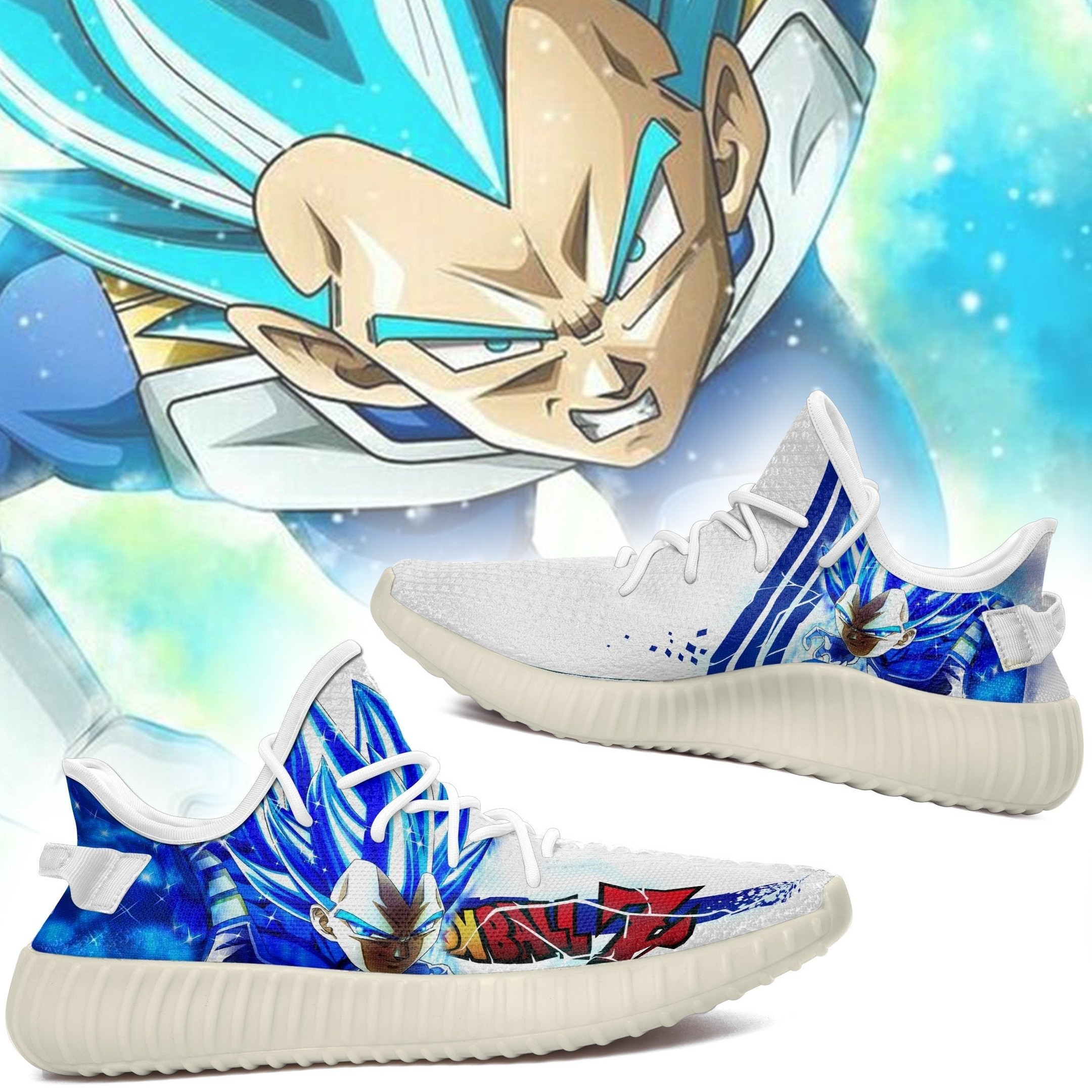 Vegeta Blue Shoes Super Saiyan Custom Dragon Ball Perfect Gifts For DBZ Fan