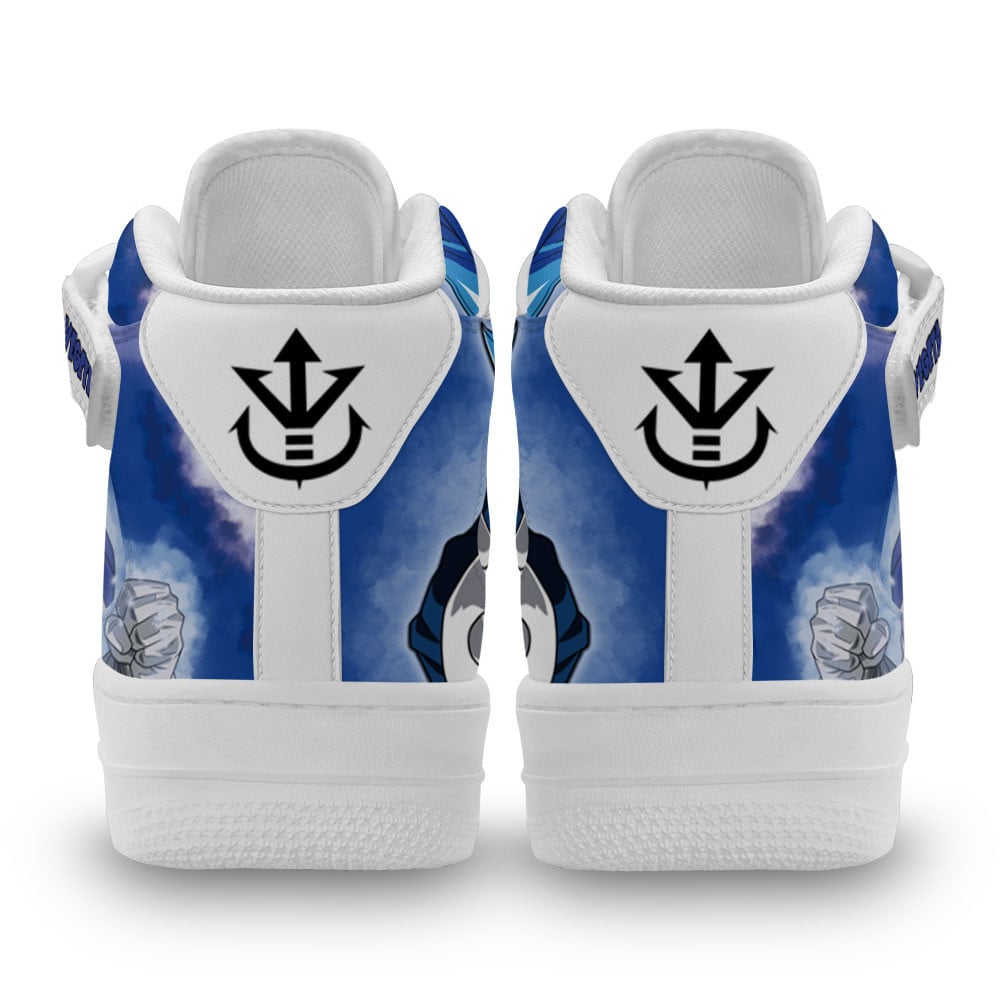 Vegeta Blue Sneakers Air Mid Custom Dragon Ball Anime Shoes