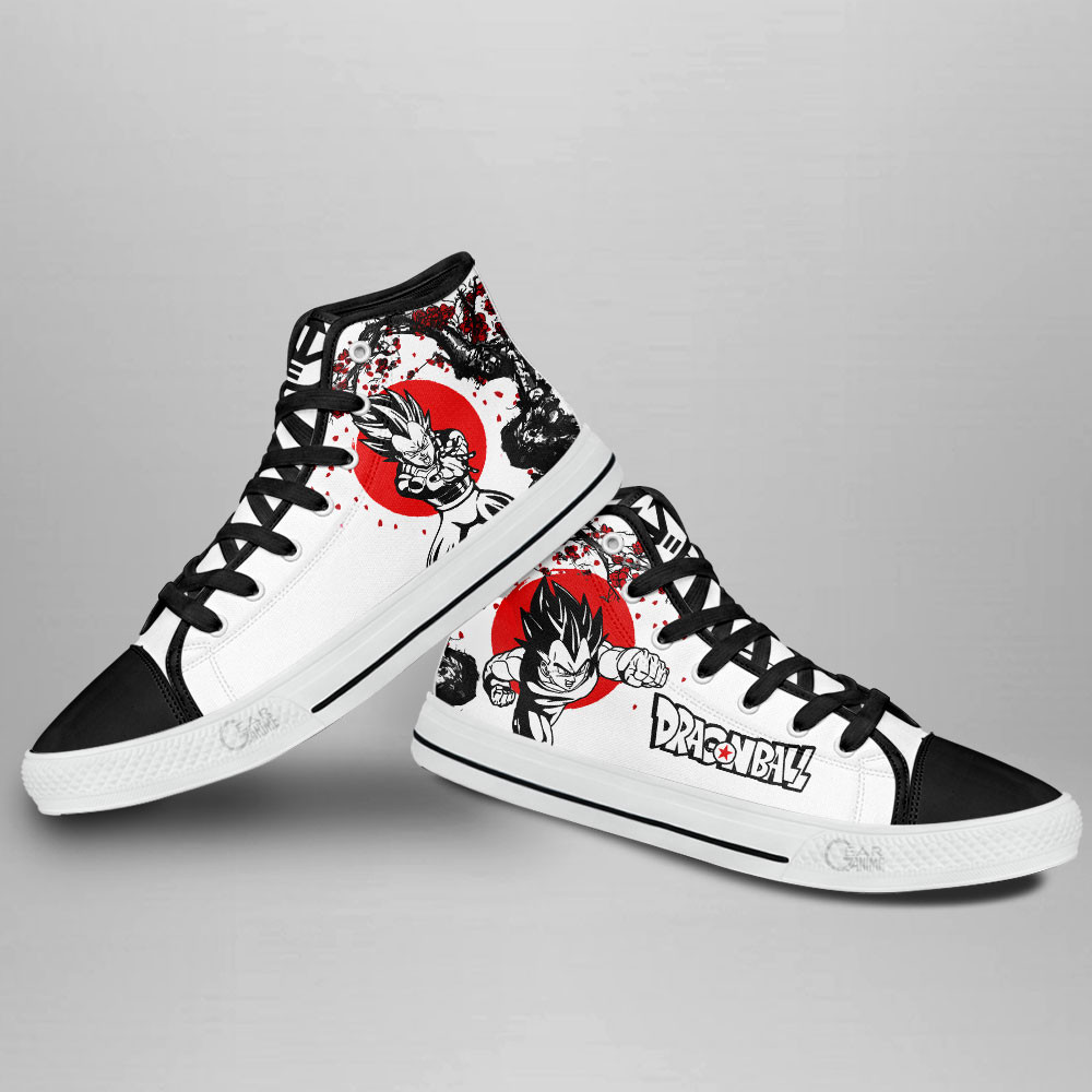 Vegeta High Top Shoes Custom Dragon Ball Anime Sneakers Japan Style