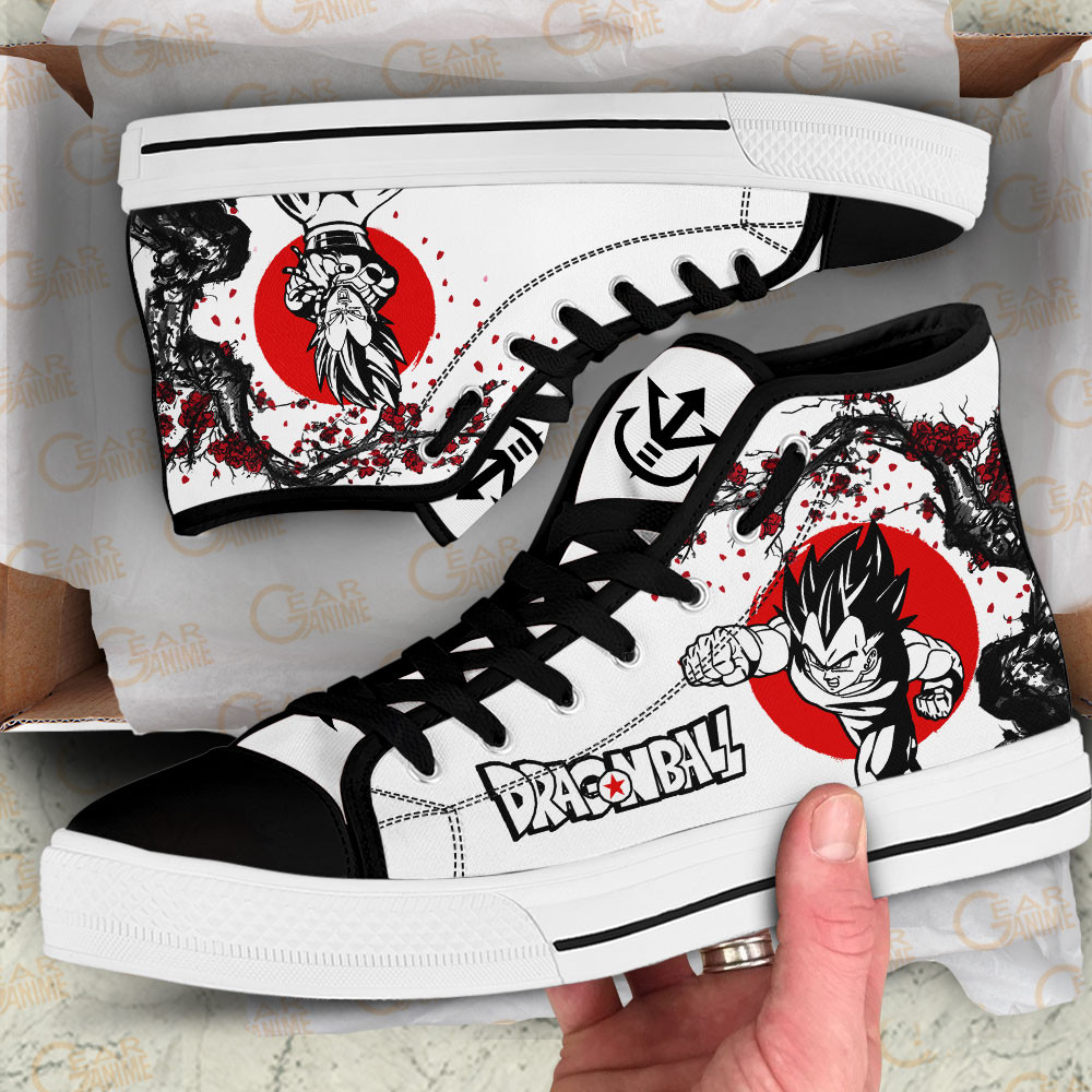 Vegeta High Top Shoes Custom Dragon Ball Anime Sneakers Japan Style