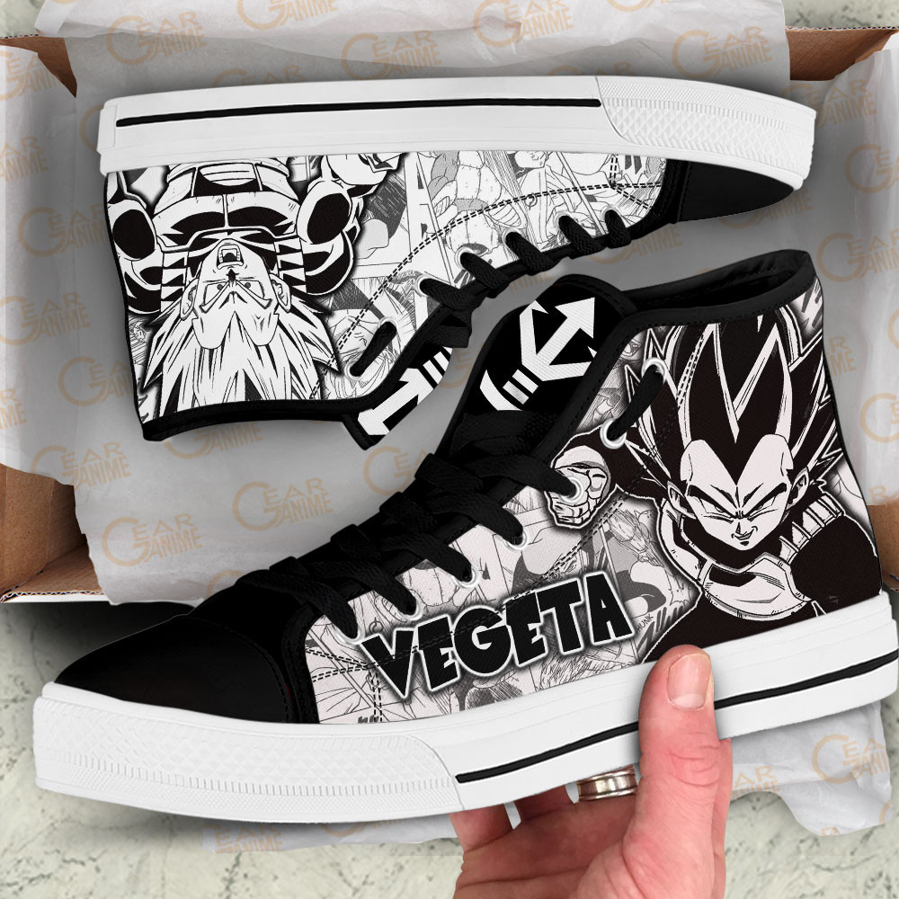 Vegeta High Top Shoes Dragon Ball Custom Manga Sneakers