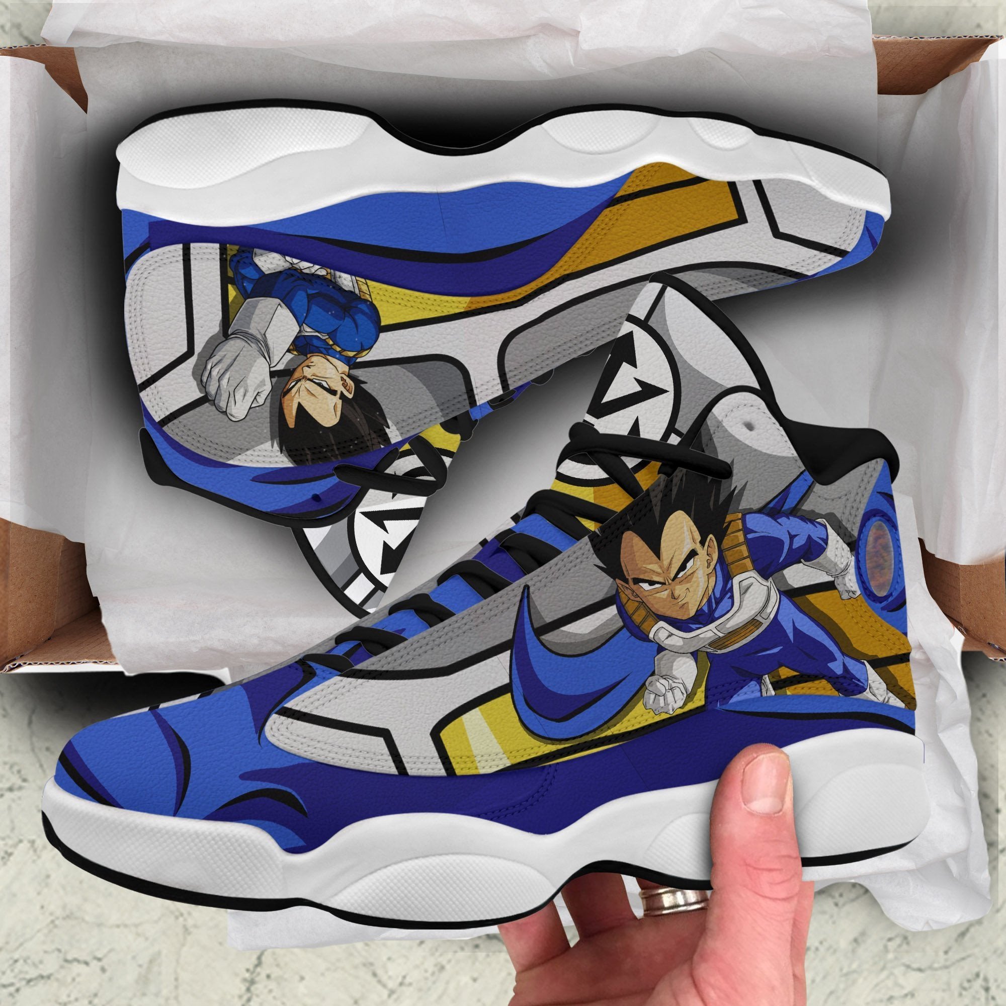 Vegeta JD13 Sneakers Custom Anime Dragon Ball Shoes