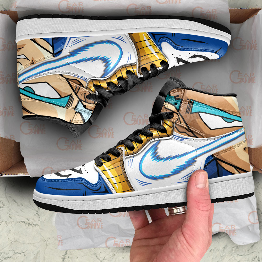 Vegeta JD1s Sneakers Dragon Ball Anime Shoes, Air Jordan Hightop