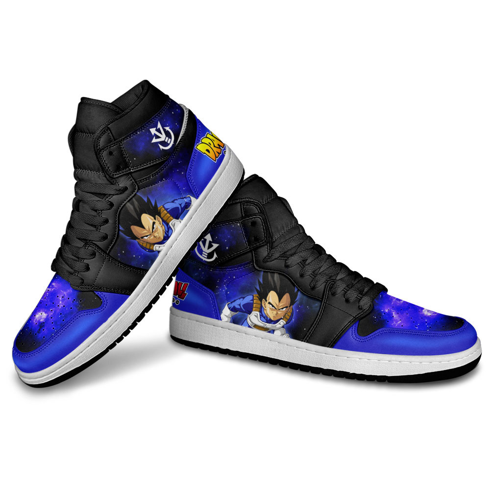 Vegeta JD1s Sneakers Dragon Ball Anime Shoes Mix Galaxy, Air Jordan Hightop