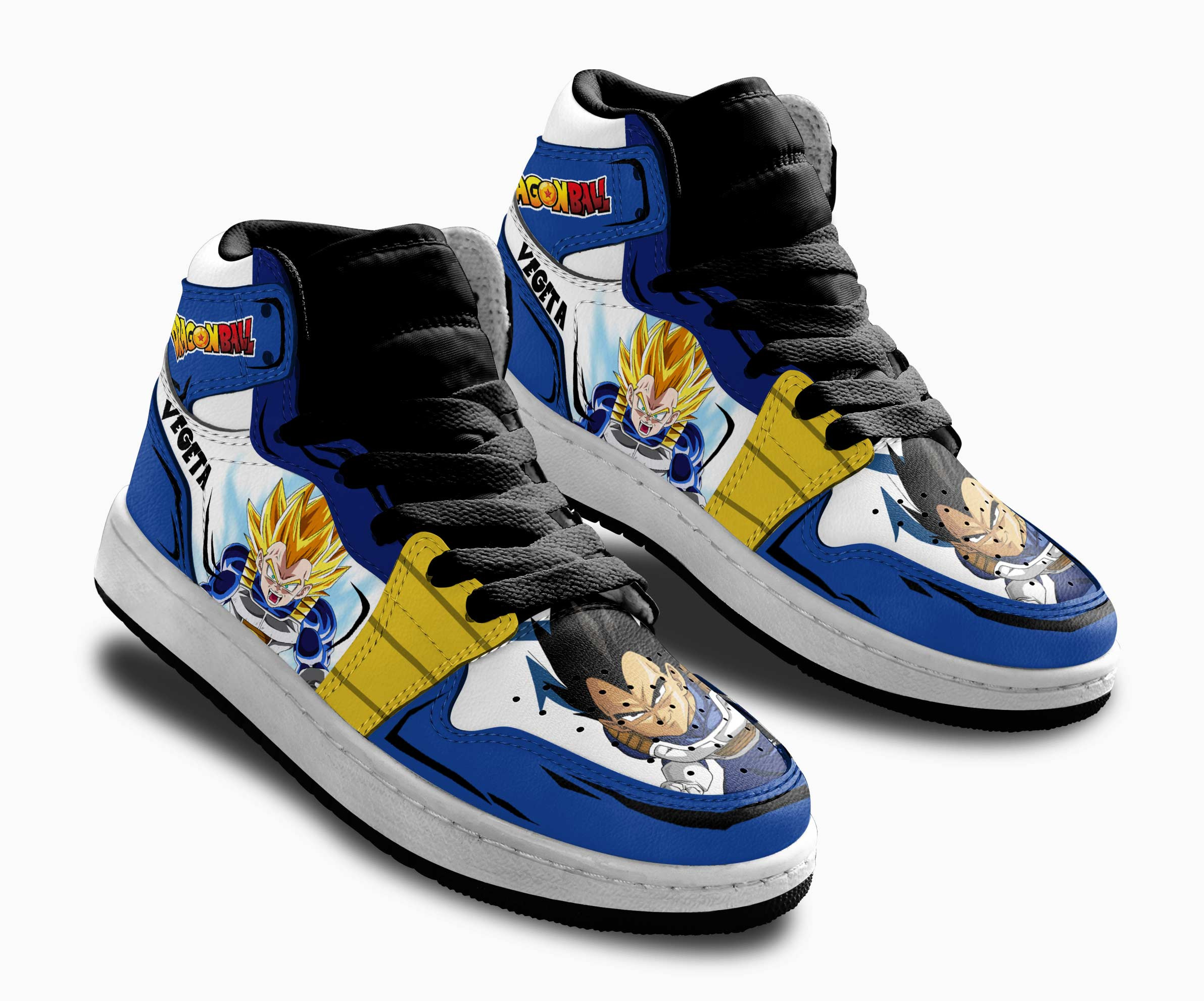 Vegeta Kids Sneakers Custom Anime Dragon Ball Shoes For Kids