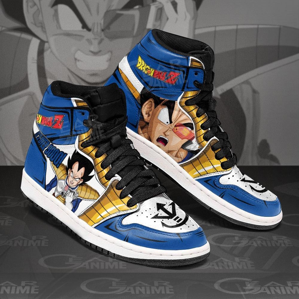 Vegeta Over 9000 JD1s Sneakers Dragon Ball Anime Shoes, Air Jordan Hightop