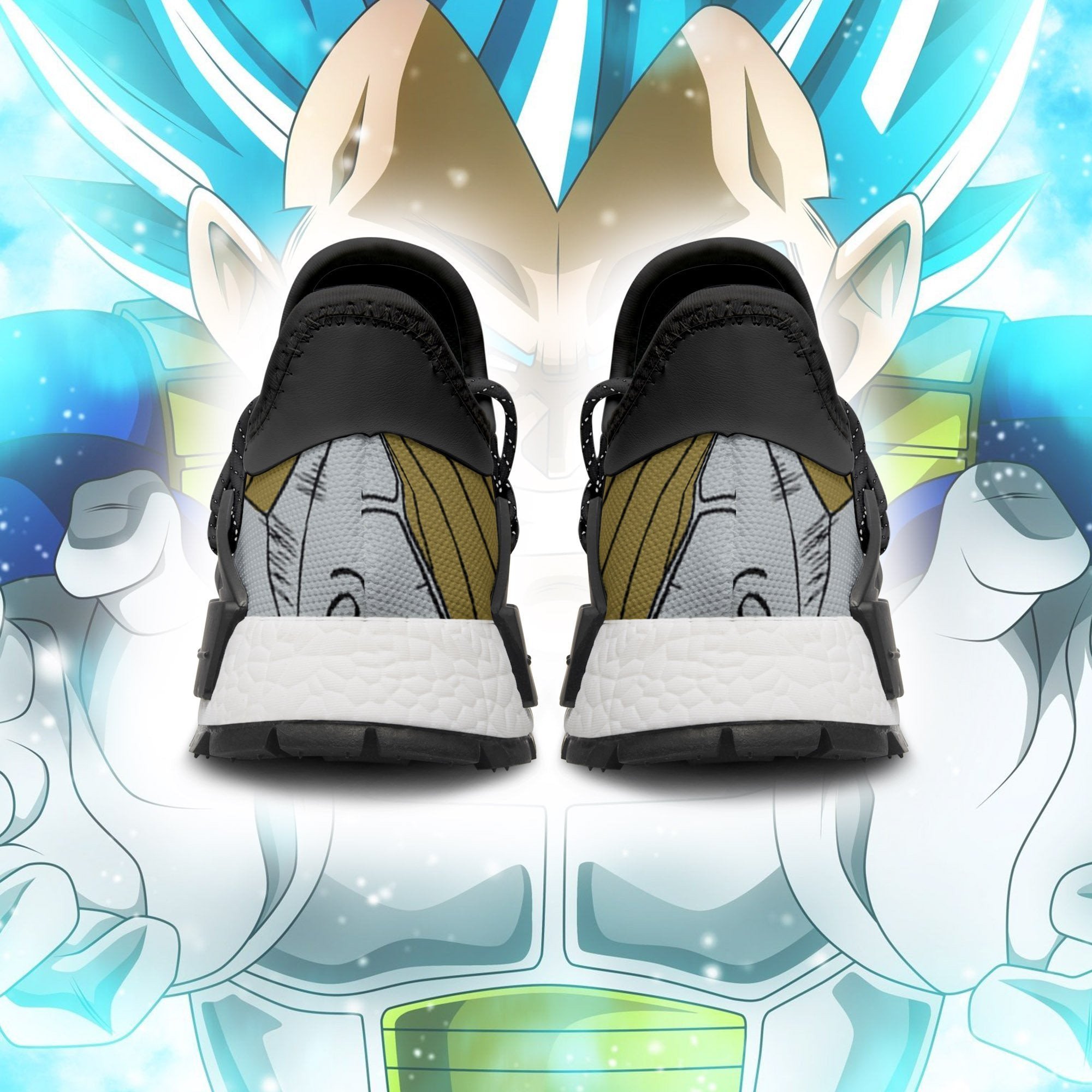 Vegeta Shoes Super Saiyan Blue Dragon Ball Anime Sneakers, NMD Shoes