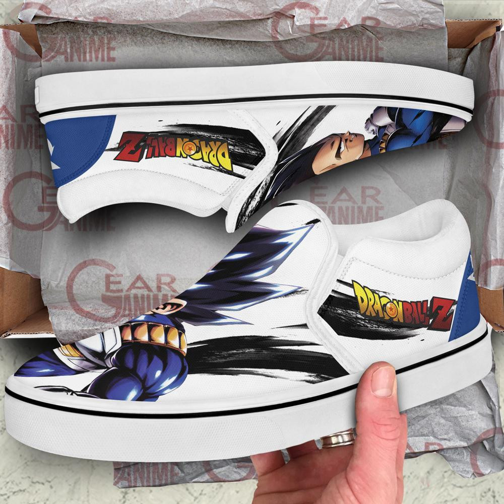 Vegeta Slip-On Shoes Canvas Canvas Dragon Ball Custom Anime Shoes