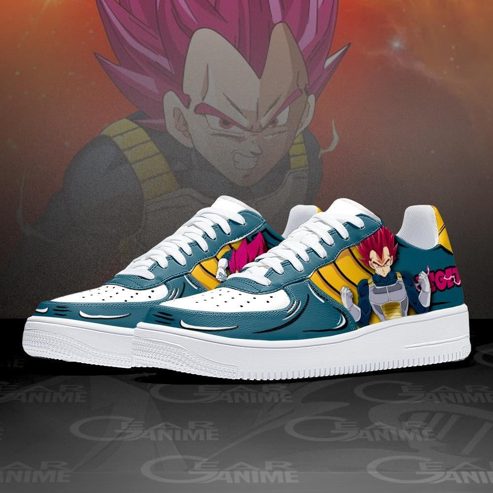 Vegeta SSJ God Air Sneakers Custom Anime Shoes