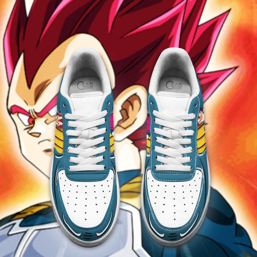 Vegeta SSJ God Air Sneakers Custom Anime Shoes
