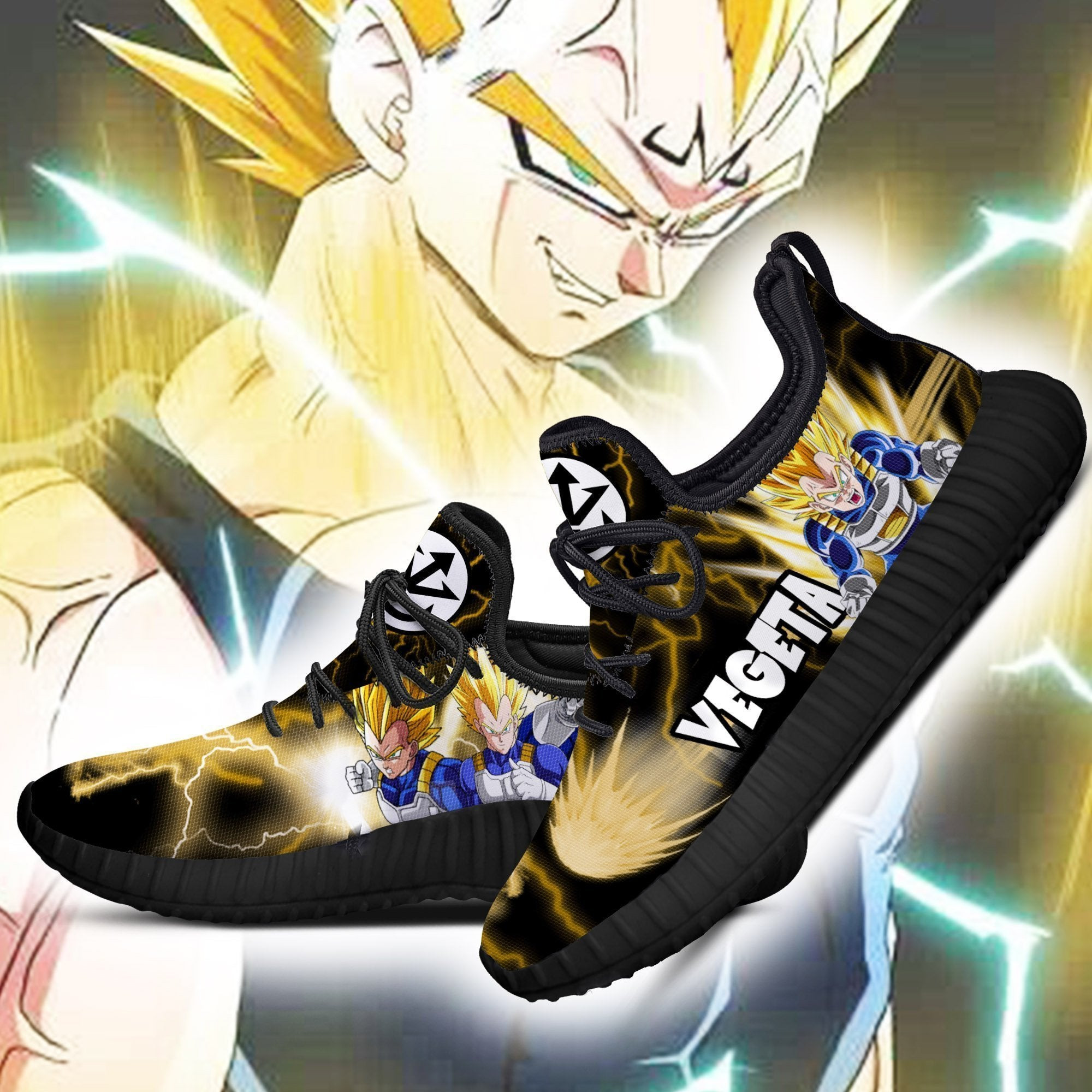Vegeta SSJ Reze Shoes Custom Dragon Ball Anime Shoes