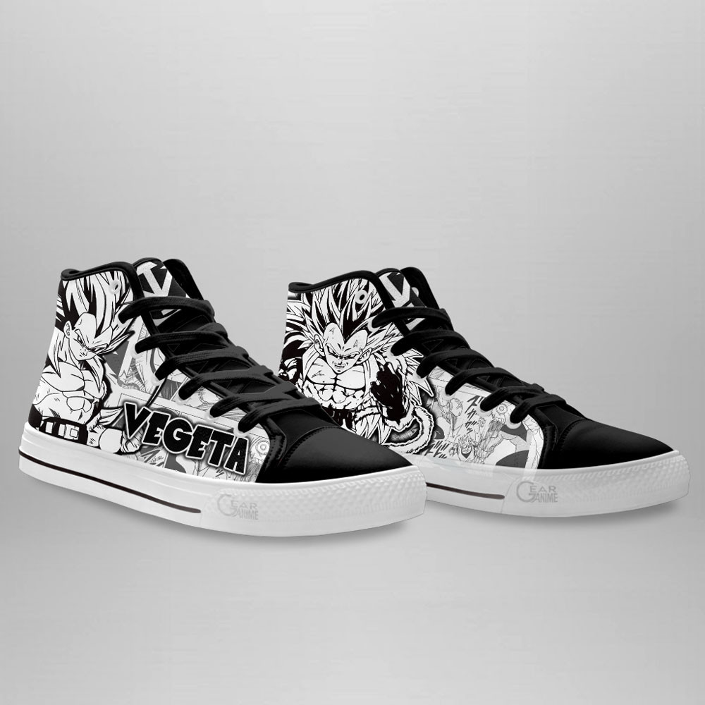 Vegeta Super Saiyan High Top Shoes Dragon Ball Custom Manga Sneakers