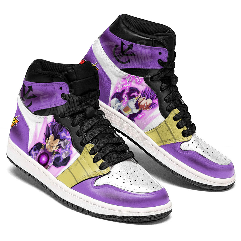 Vegeta Ultra Ego JD1s Sneakers Dragon Ball Super Anime Shoes, Air Jordan Hightop