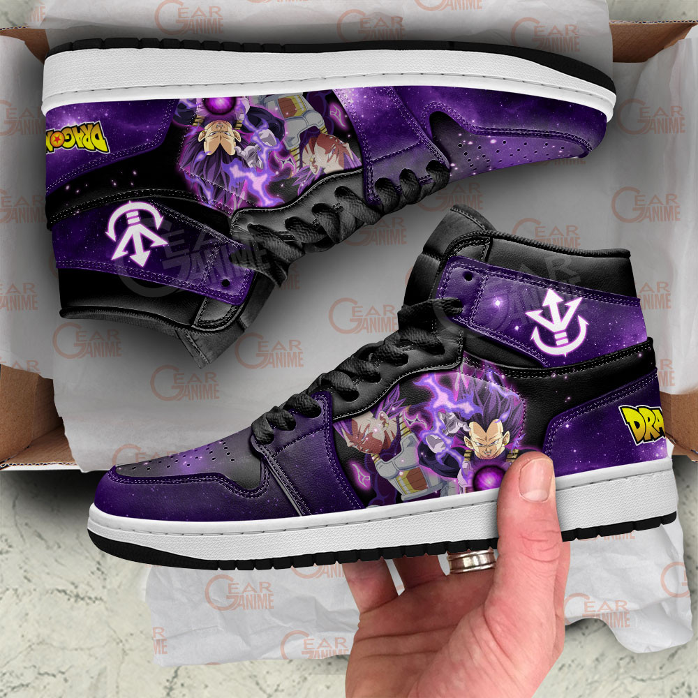 Vegeta Ultra Ego JD1s Sneakers Dragon Ball Super Anime Shoes Gift For Fans, Air Jordan Hightop