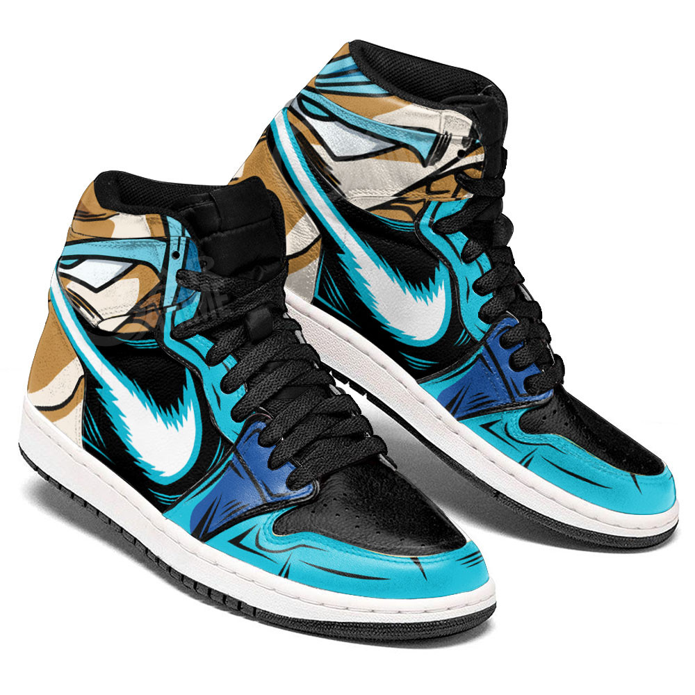 Vegito JD1s Sneakers Dragon Ball Anime Shoes, Air Jordan Hightop