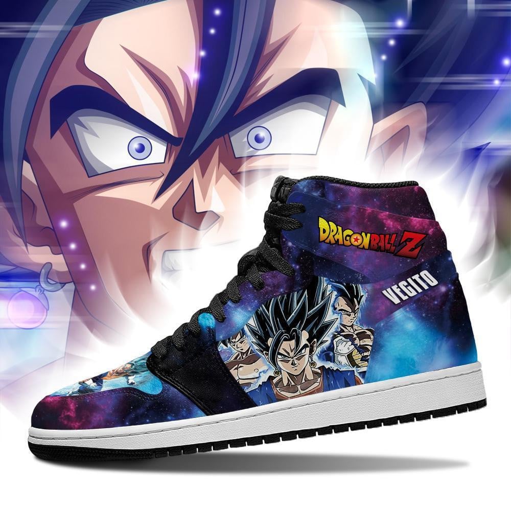 Vegito JD1s Sneakers Galaxy Dragon Ball Shoes, Air Jordan Hightop