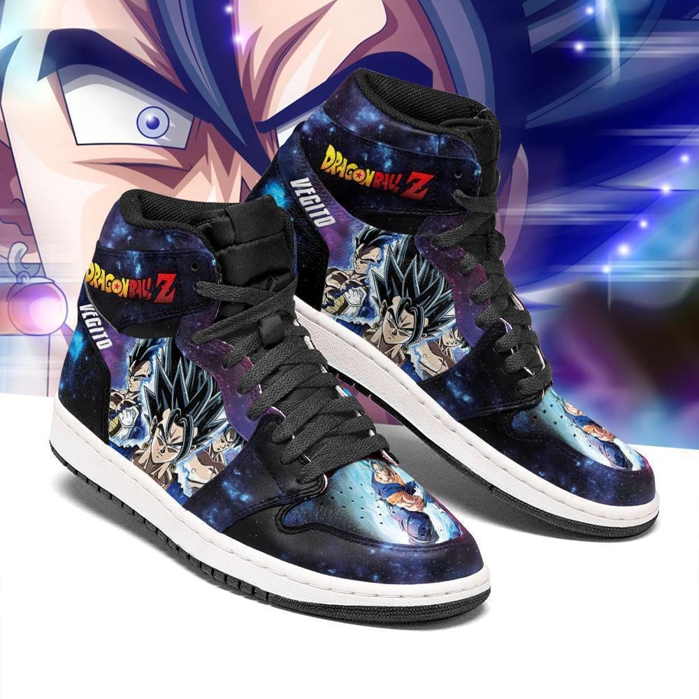 Vegito JD1s Sneakers Galaxy Dragon Ball Shoes, Air Jordan Hightop