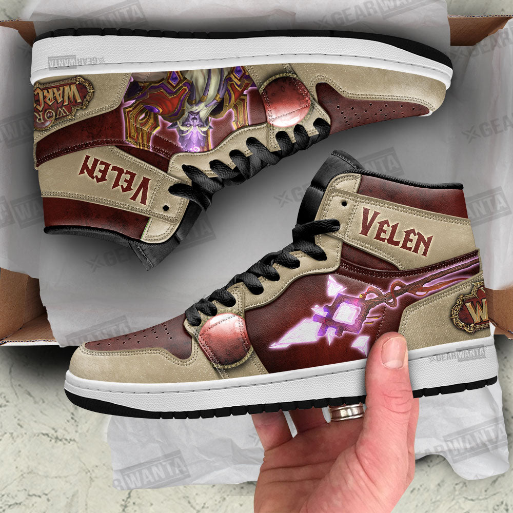 Velen World of Warcraft JD Sneakers Shoes For Fans, Air Jordan Hightop