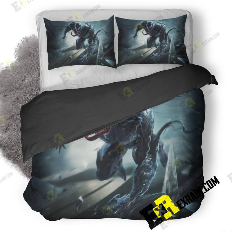 Venom 8K Movie Artwork 8Q 3D Customized Duvet Cover Bedding Set