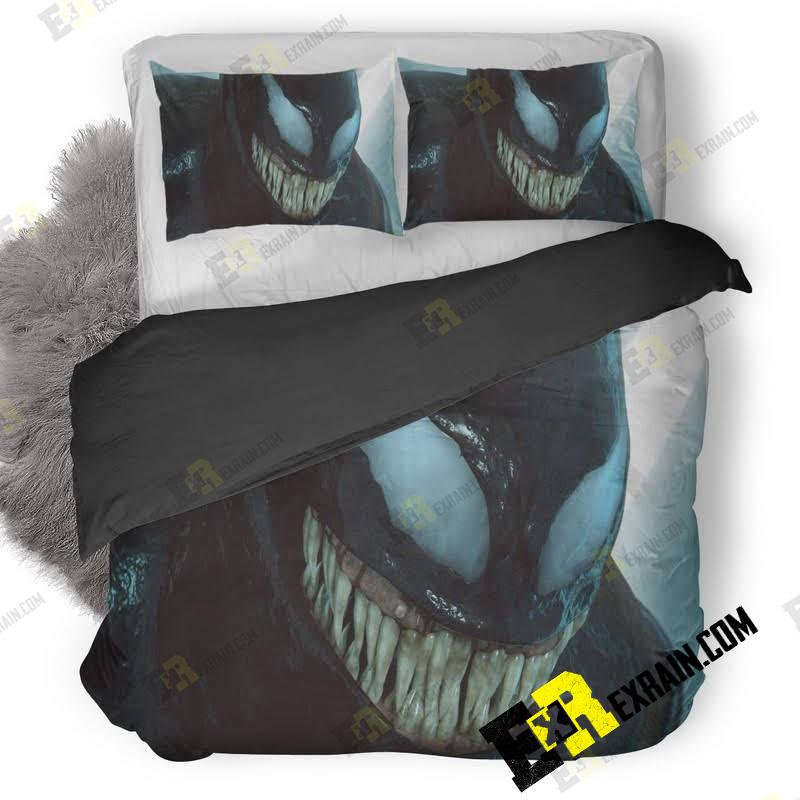 Venom Closeup I5 3D Customized Duvet Cover Bedding Set