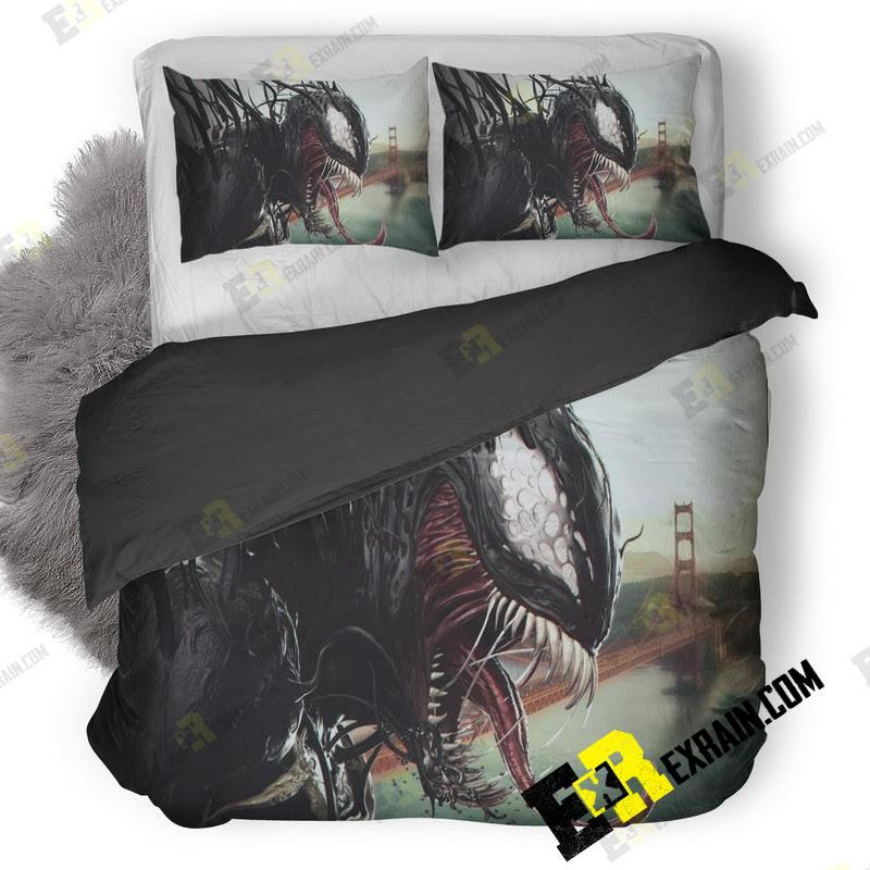 Venom In The City 36 3D Customized Duvet Cover Bedding Set