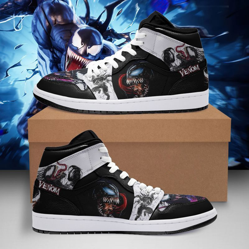 Venom Marvel 1 High Top Air Jordan Sneaker, Air Jordan Hightop