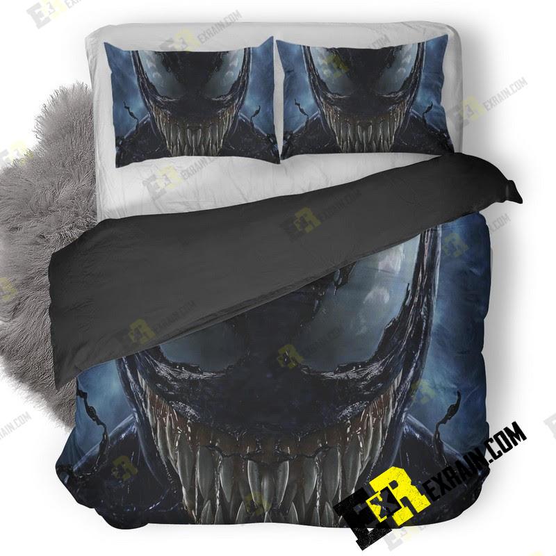 Venom Movie 10K Key Art L1 3D Customized Duvet Cover Bedding Set